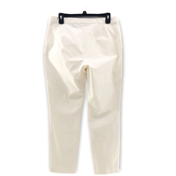 Theory Thaniel Approach Stretch Cropped Pants Ivory 10 - Picture 9 of 9